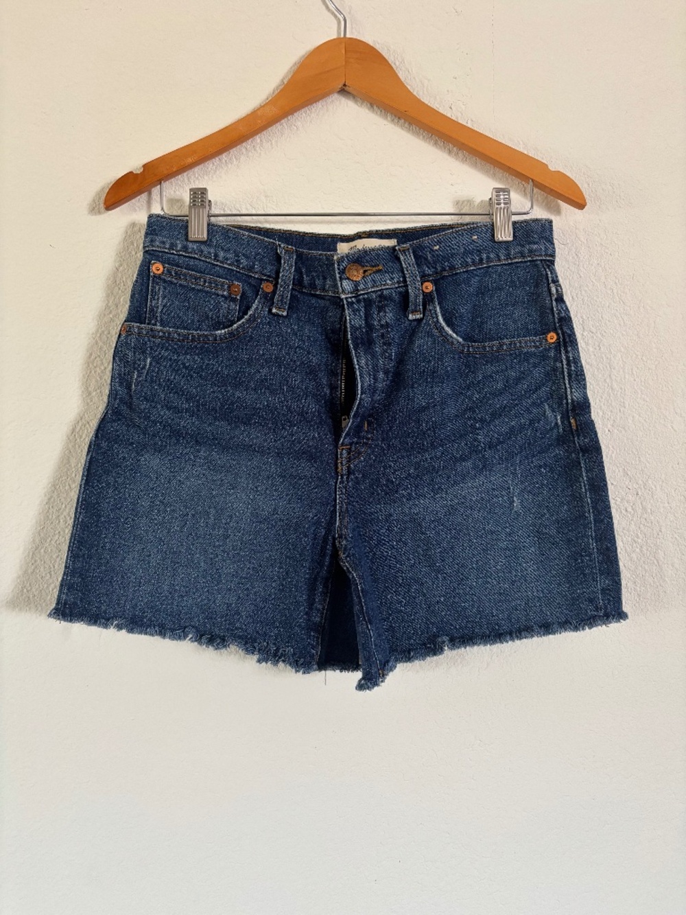 Madewell high rise denim shorts